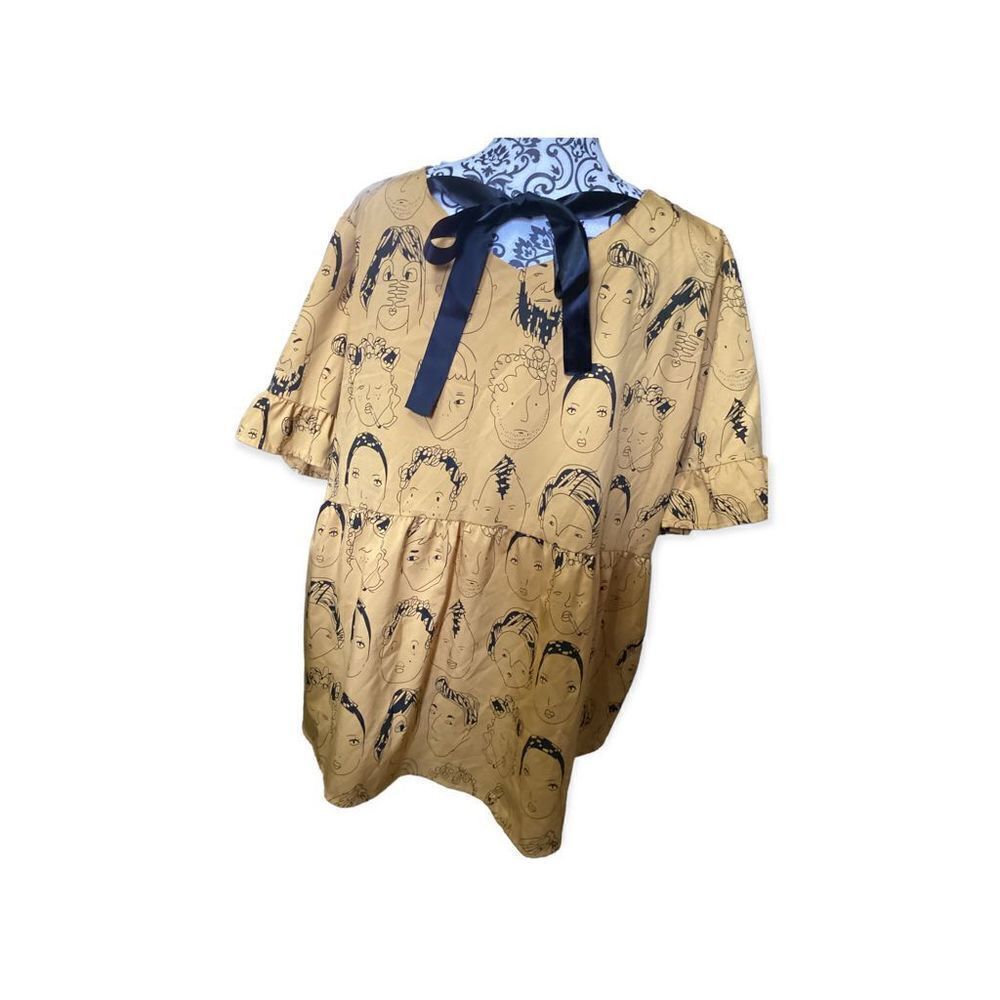 Cartoon Face Korean Style Harajuku Oversized Top XL - Picture 4 of 7